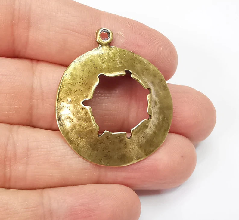 Antique Bronze Plated Charms (38x33mm) G33560