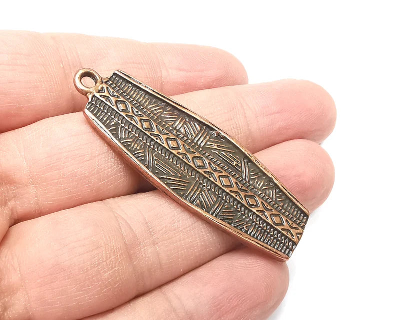 Antique Copper Charms, Antique Copper Plated Charms (54x19mm) G33707