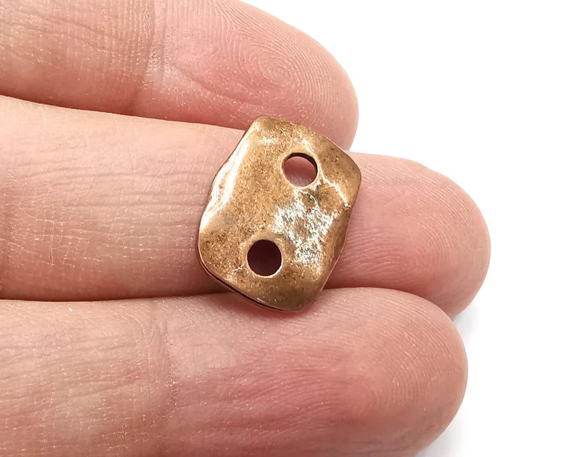 4 Antique Copper Connector Charms Antique Copper Plated Charms (17x13mm) G33708
