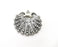 Scallop Charms, Dangle Charms Antique Silver Plated (36x35mm) G33730
