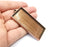 Rectangle Pendant Blanks, Resin Bezel Bases, Mosaic Mountings, Polymer Clay base, Antique Copper Plated (50x25mm) G33628