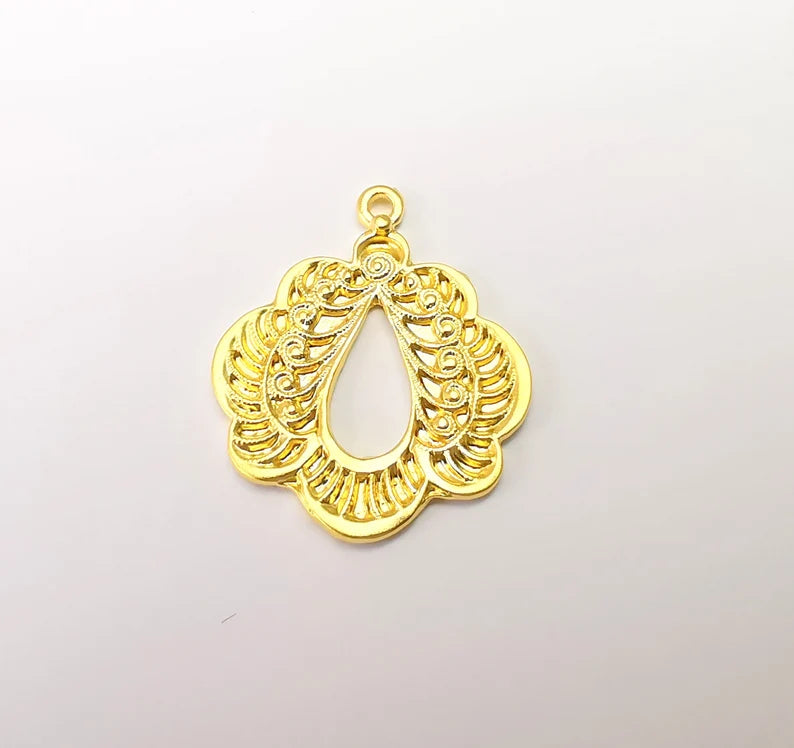 Gold Plated Charms Gold Plated DIY Charms (31x25mm) G33640