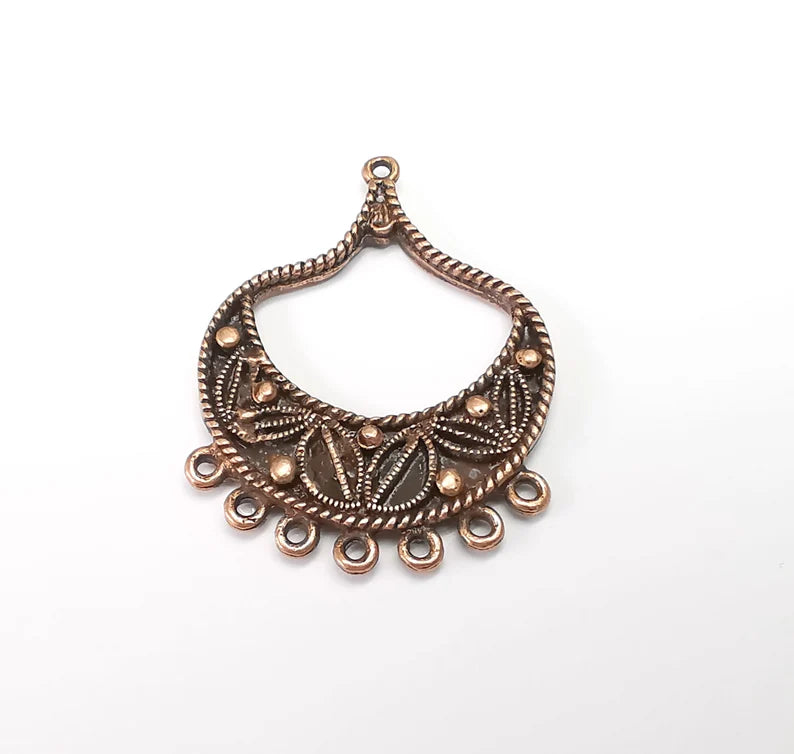 Antique Copper Charms Connector Antique Copper Plated Dangle Charms (48x35mm) G33661