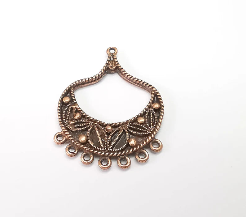 Antique Copper Charms Connector Antique Copper Plated Dangle Charms (48x35mm) G33661