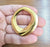Organic Hammered Gold Circle Gold Plated Findings (48x46mm) G33773