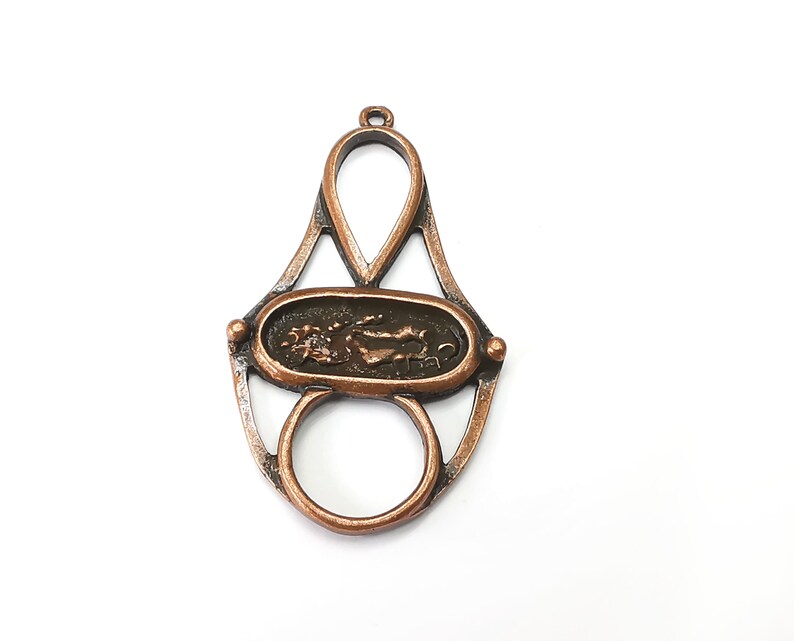Antique Copper Charms Pendant Antique Copper Plated Charms (51x29mm) G33798