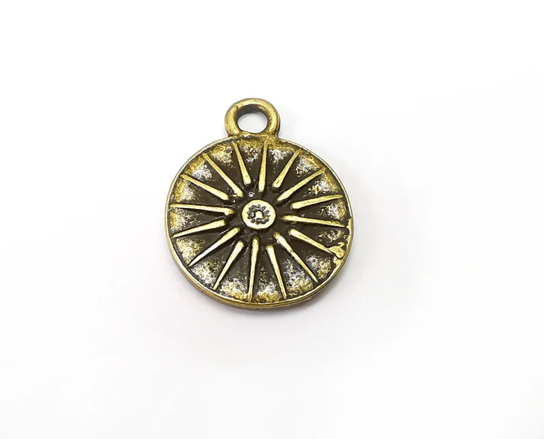 2 Star (Double sided) Charms Pendant Antique Bronze Plated Charms (24x19mm) G33801