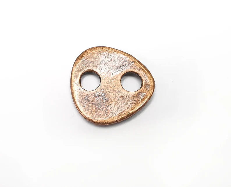 2 Antique Copper Connector Charms Antique Copper Plated Charms (24x24mm) G33705