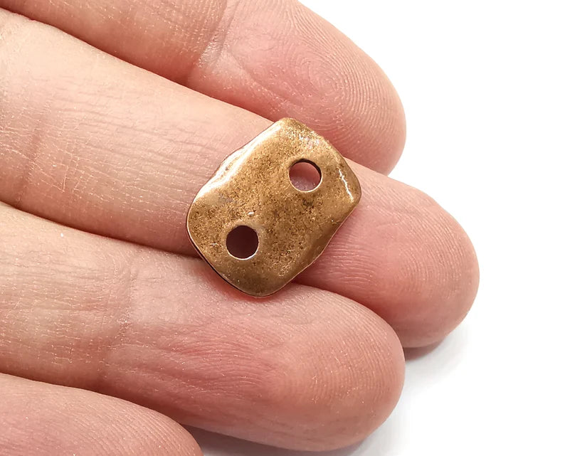 4 Antique Copper Connector Charms Antique Copper Plated Charms (17x13mm) G33708