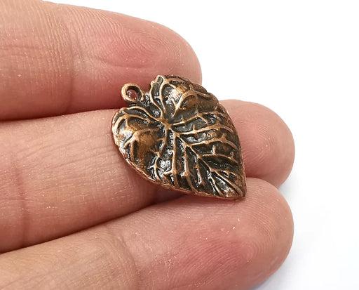4 Leaf Charms, Antique Copper Plated Charms (24x19mm) G33809