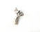 2 Tree Charms Antique Silver Plated Charms (31x19mm) G33830