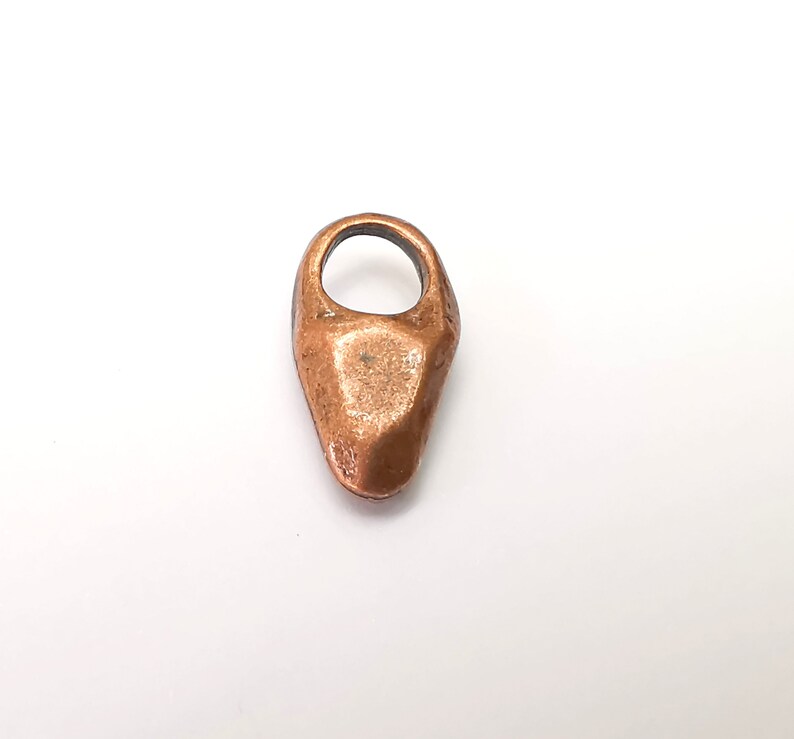 Copper Dangle Charms, Antique Copper Plated Charms (22x11mm) G33834