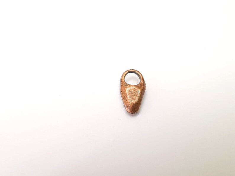 Copper Dangle Charms, Antique Copper Plated Charms (22x11mm) G33834
