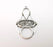 Antique Silver Charms Pendant Antique Silver Plated Charms (51x29mm) G33836