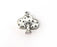 4 Tree Charms Antique Silver Plated Charms (21x20mm) G33842