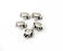 10 Turtle Beads Antique Silver Plated Metal Beads (8mm) G33850