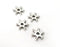 10 Star Beads Antique Silver Plated Metal Beads (11mm) G33854