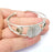 Leaf Bracelet Bezel Cuff Blank Resin Mountings Cabochon Base Setting Antique Silver Plated Brass Adjustable Bracelet Bezel (8mm) G33763