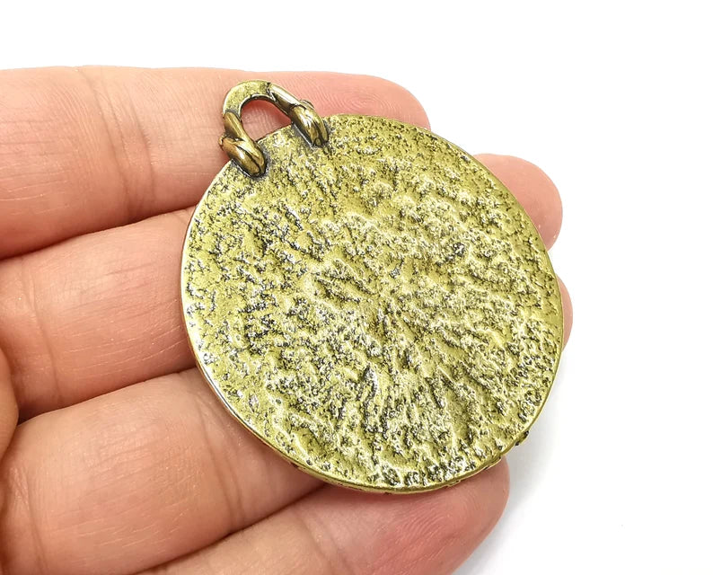 Locket Pendant, Antique Bronze Plated Pendant (57x50mm) G33885