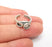 Silver Ring Blank Setting, Cabochon Mounting, Adjustable Resin Ring Bezels, Antique Silver Plated Ring Base (6mm) G33796