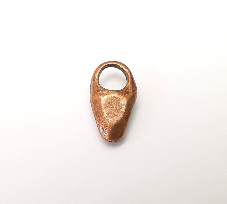 Copper Dangle Charms, Antique Copper Plated Charms (22x11mm) G33834