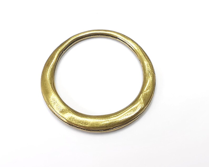 Circle Round Connector Findings Antique Bronze Plated Findings (35mm) G33906