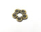 10 Flower Beads Antique Bronze Plated Metal Beads (11mm) G33954