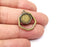Antique Bronze Charms Blank Resin Bezel Mounting Cabochon Base Setting Antique Bronze Plated Charms (10mm Blank) G33932
