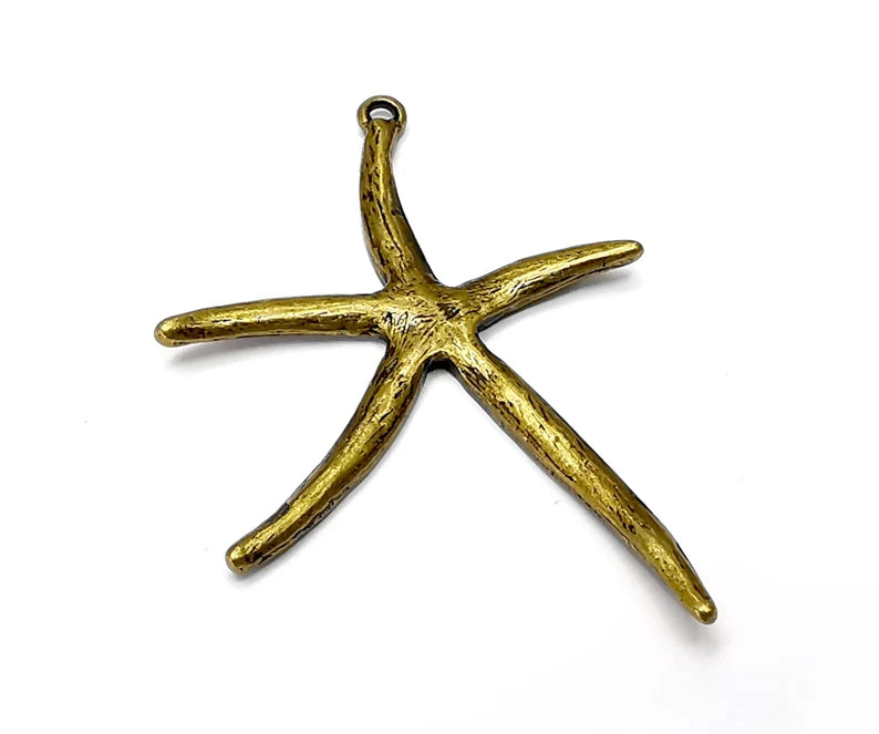 Starfish Charms Antique Bronze Plated (52x37mm) G34003