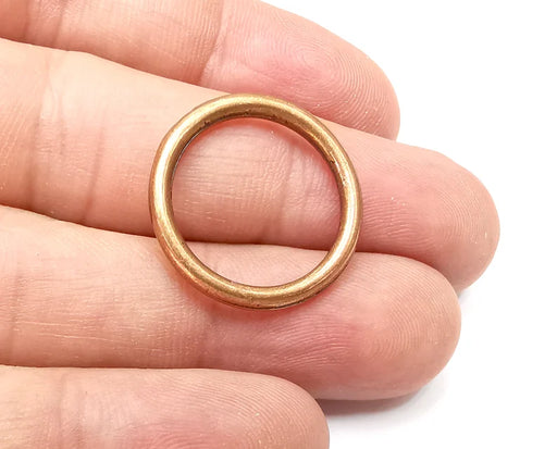 Circle Hoop Jewelry Connector Findings Antique Copper Plated Charms (24mm) G34005