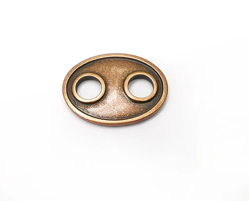 Antique Copper Connector Charms Antique Copper Plated Charms (29x22mm) G34011