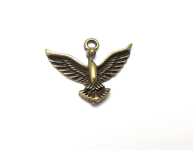 Bird Charms Antique Bronze Plated (24x20mm) G33990