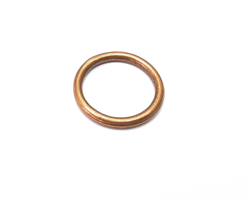 Circle Hoop Jewelry Connector Findings Antique Copper Plated Charms (24mm) G34005