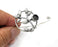 Brach Bracelet Bezel Cuff Blank Resin Mountings Cabochon Base Settings Antique Silver Plated Brass Adjustable Bracelet (8mm) G34009