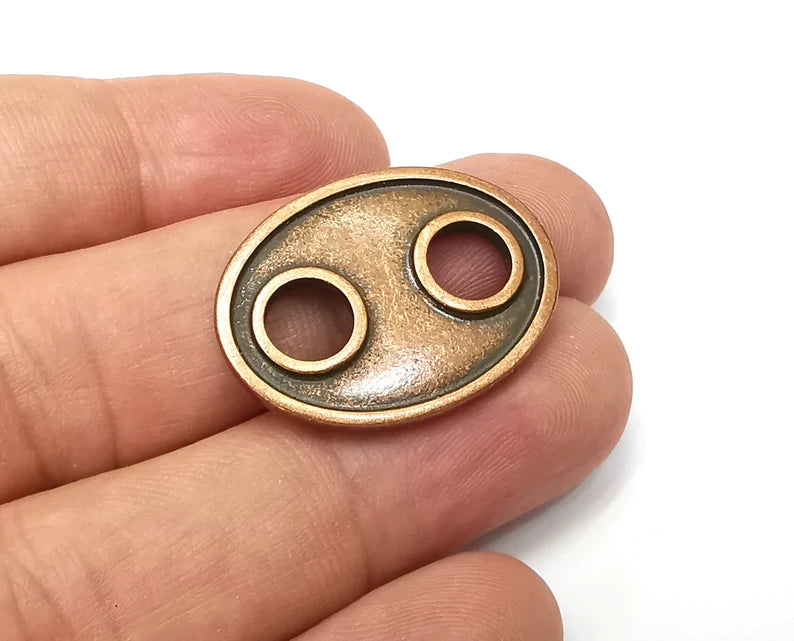 Antique Copper Connector Charms Antique Copper Plated Charms (29x22mm) G34011