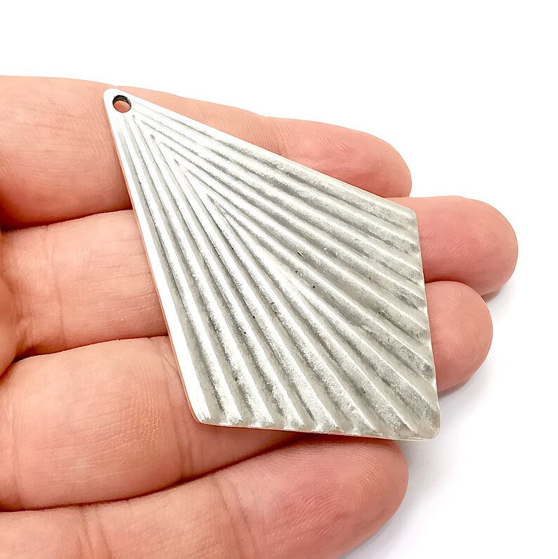 Scallop Charms Antique Silver Plated Charms (68x48mm) G34144