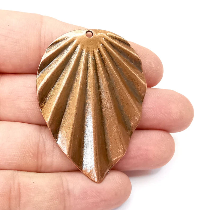 Scallop Charms Antique Copper Plated Charms (57x41mm) G34154