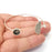 Wire Silver Bracelet Brass Cuff Blank Bezel Glass Cabochon Base Adjustable Antique Silver Brass (8 mm blank) G34109