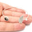 Wire Silver Bracelet Brass Cuff Blank Bezel Glass Cabochon Base Adjustable Antique Silver Brass (8 mm blank) G34109