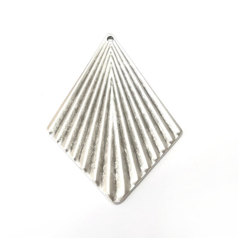 Scallop Charms Antique Silver Plated Charms (68x48mm) G34144