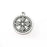 Silver Round Charms, Antique Silver Plated (39x33mm) G34212