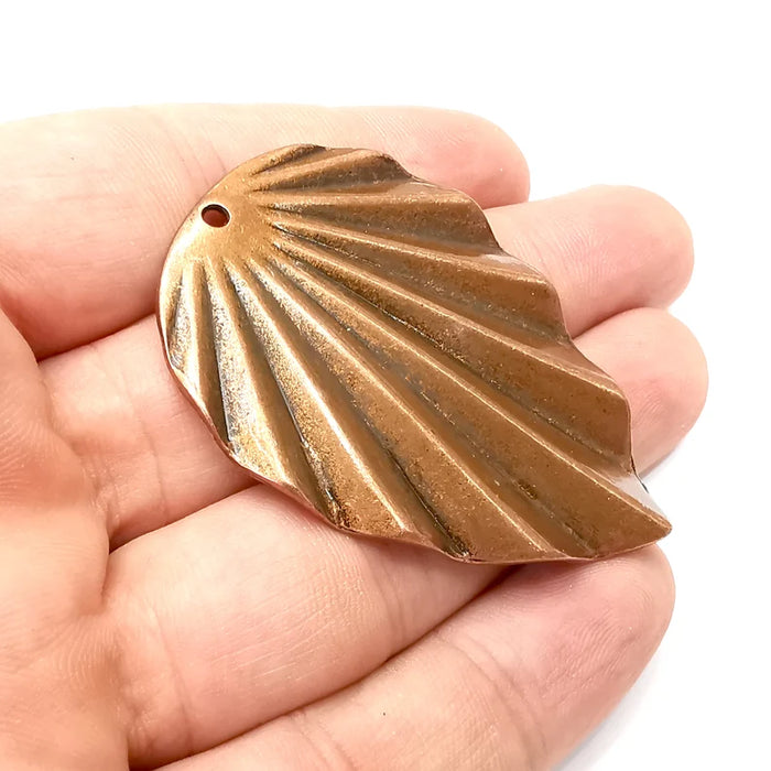 Scallop Charms Antique Copper Plated Charms (57x41mm) G34154