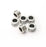 5 Ribbed Beads Antique Silver Plated Metal Beads (8mm) G34183