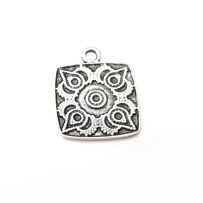 Silver Charms, Antique Silver Plated (32x26mm) G34205