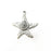 Starfish, Swirl Charms, Antique Silver Plated Charms (36x33mm) G34390