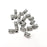 10 Silver Beads Antique Silver Plated Metal Beads (7x5mm) G34438