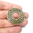 Circles Charms, Antique Bronze Plated Charms (39mm) G34372