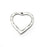 4 Heart Charms, Antique Silver Plated Charm (27x26mm) G34392
