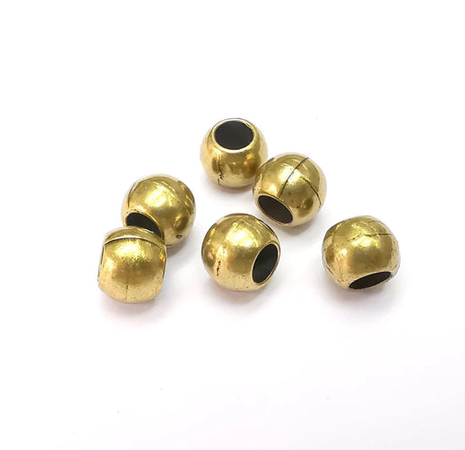 5 Bronze Plated Metal Beads Antique Bronze Plated Round Ball Beads (9mm) G34408