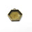 2 Hexagonal Pendant Blanks, Resin Bezel Bases, Mosaic Mountings, Dry flower Frame, Polymer Clay base, Antique Bronze Plated (20mm) G34487